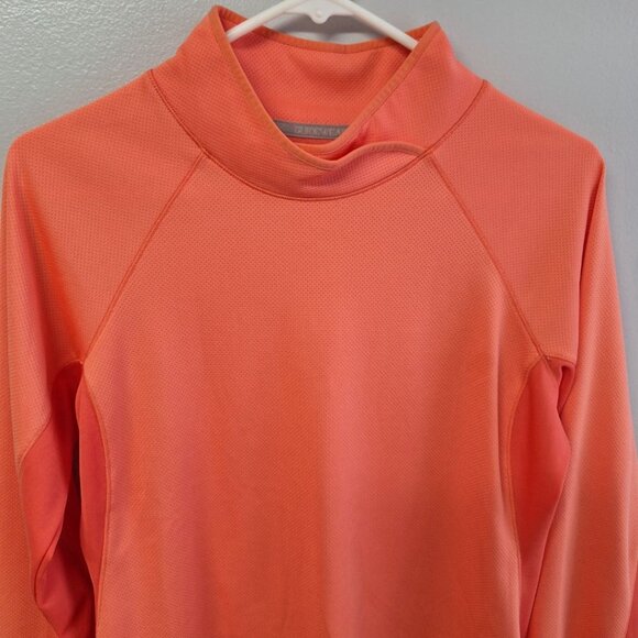 Cabelas Guidewear Lightweight Long Sleeve Shirt Salmon Orange Bright Women Small - Picture 9 of 10